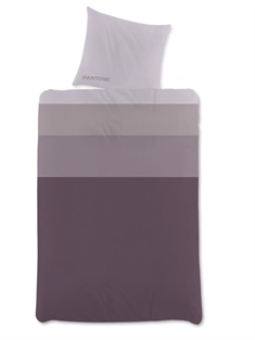 Bomuldssatin sengetøj - 140x200 cm - Pantone lilla - Blødt sengesæt fra Pantone